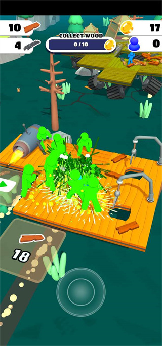 木筏丧尸最新版本(Zombie Raft)