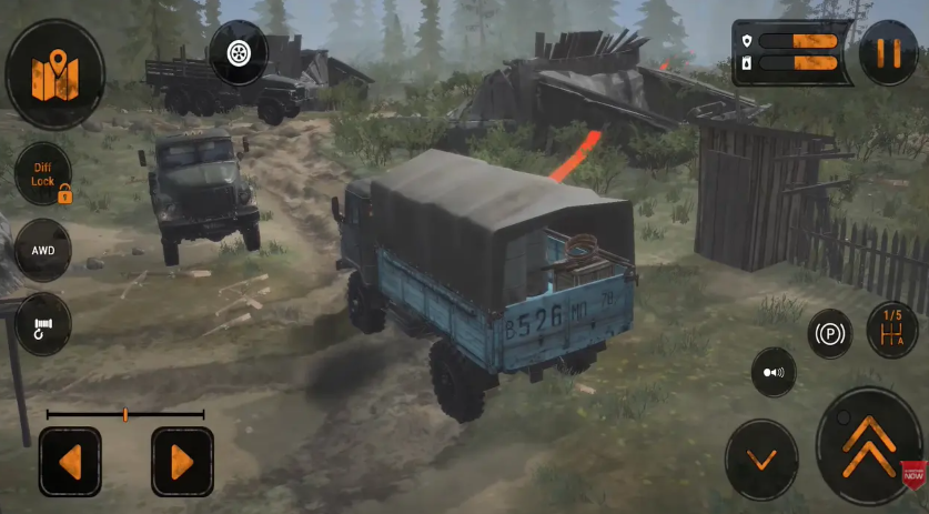 旋转轮胎泥泞奔驰 最新版