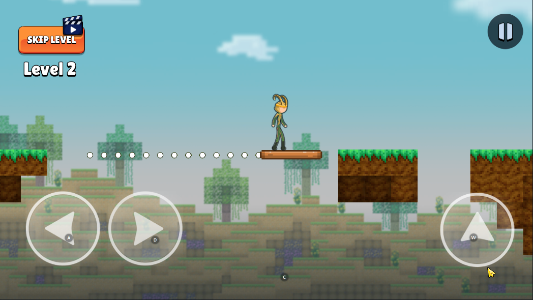 火柴人跑酷小游戏(Stickman Parkour)