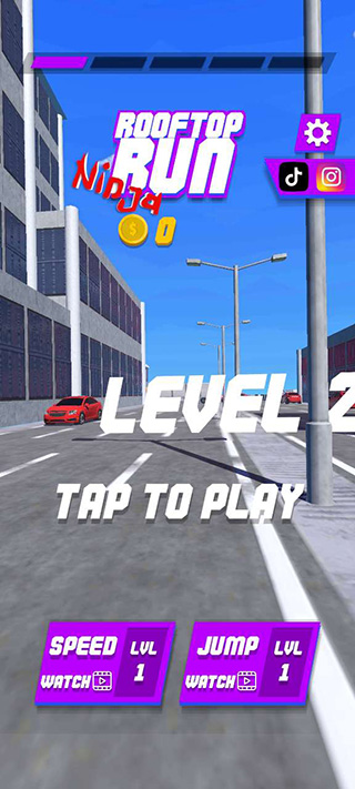 屋顶忍者跑官方版(Rooftop Run Ninja)