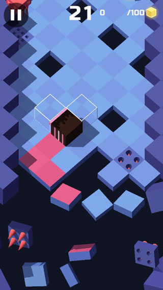 滚动的方块游戏