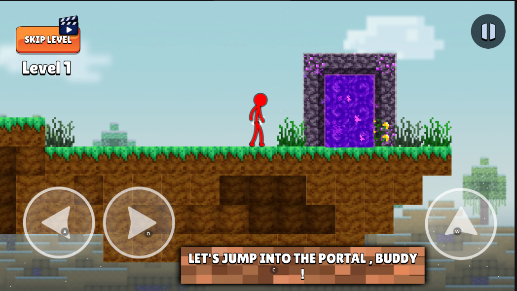 火柴人跑酷小游戏(Stickman Parkour)