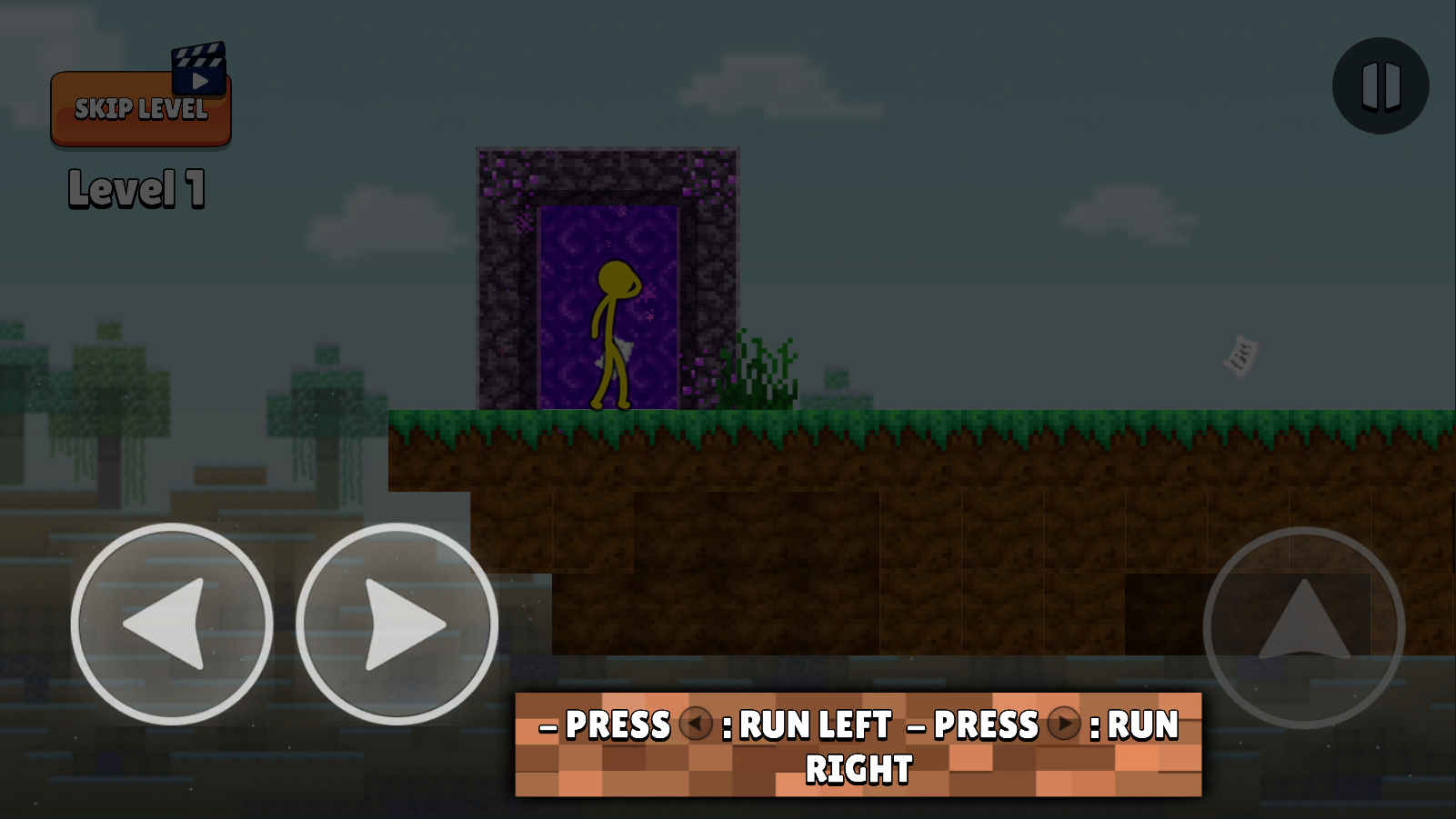 火柴人跑酷小游戏(Stickman Parkour)