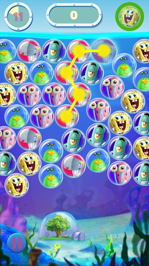 海绵宝宝泡泡派对游戏