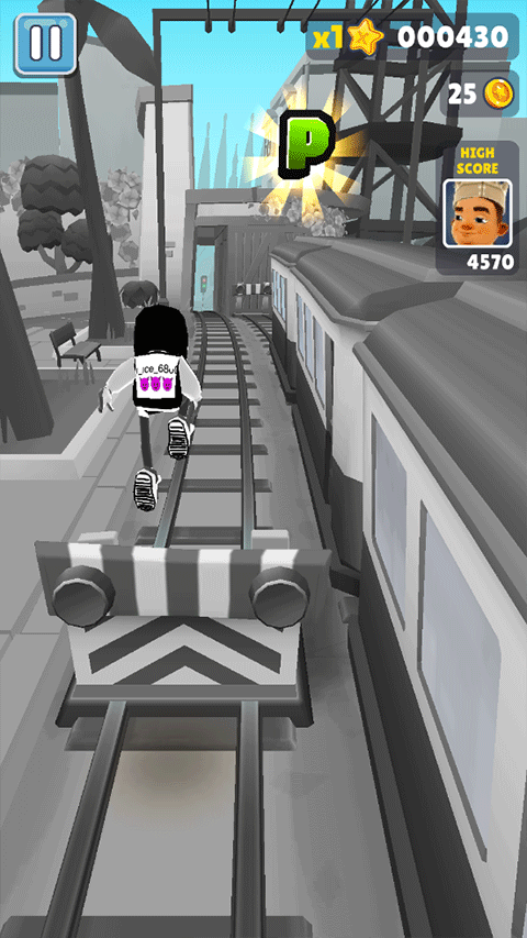 地铁跑酷果茶天天开心版本(黑色杰克)