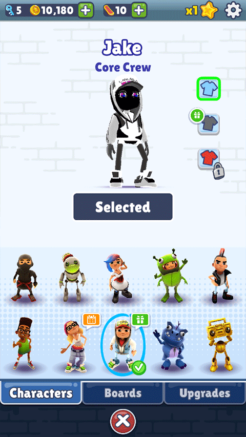 地铁跑酷果茶天天开心版本(黑色杰克)