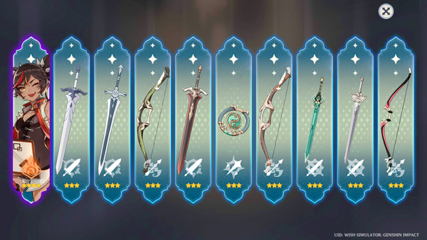 原神愿望抽奖模拟器最新版(Wish Impact)