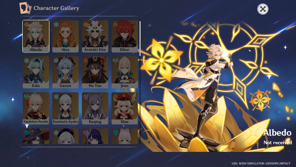 原神愿望抽奖模拟器最新版(Wish Impact)