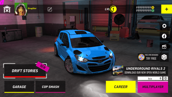 地下飞车竞赛大量货币下载