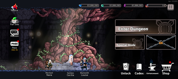 地牢杀手内置作弊菜单(dungeonslasher)