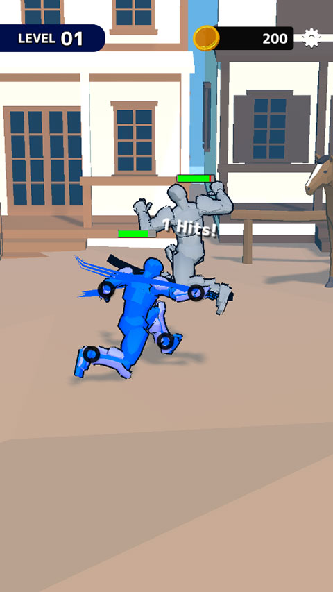 画线格斗小游戏