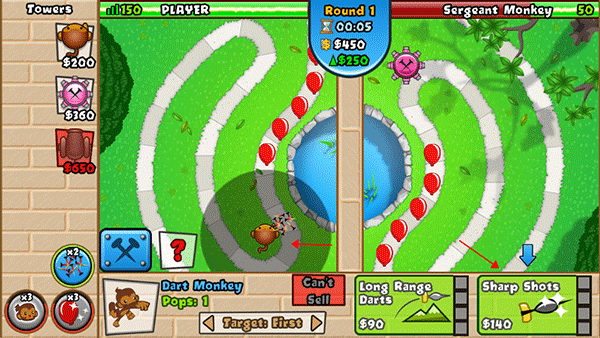 猴子塔防最新版本(BTD Battles)