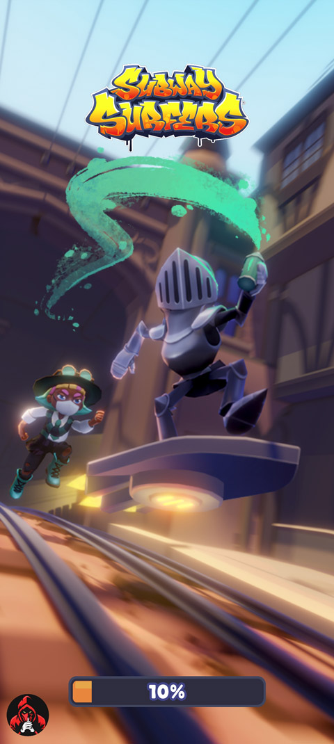 地铁跑酷黑白版