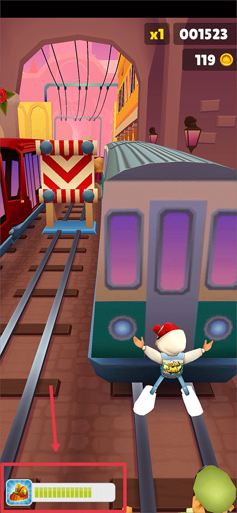 地铁跑酷盲跑版本(金币看不见)