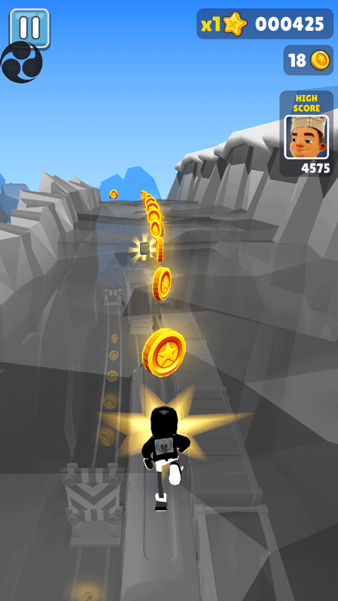 地铁跑酷超级黑白冰岛版本