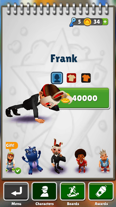 地铁跑酷肯尼亚英文版