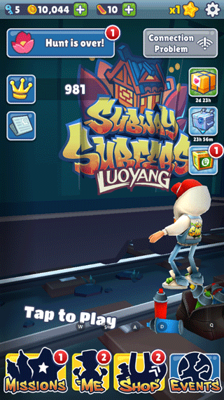 地铁跑酷国际服洛阳版本