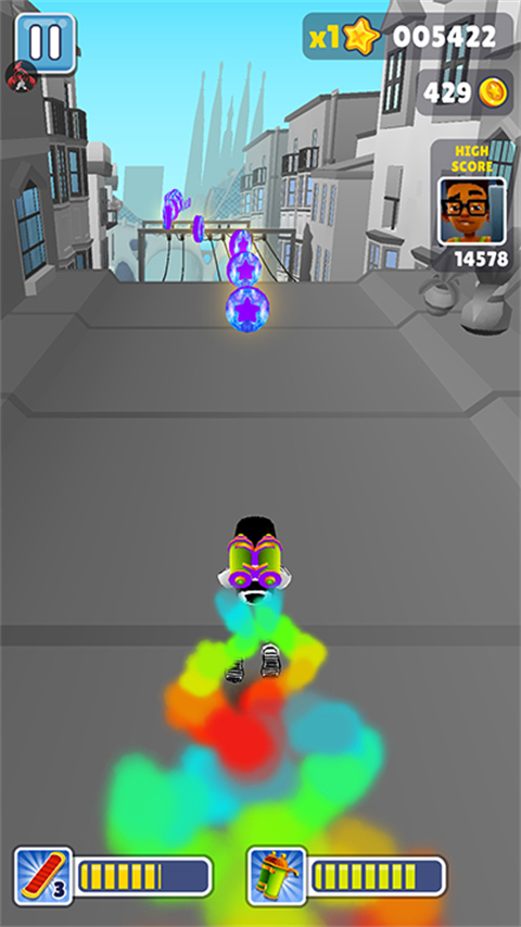 地铁跑酷难言黑白版本