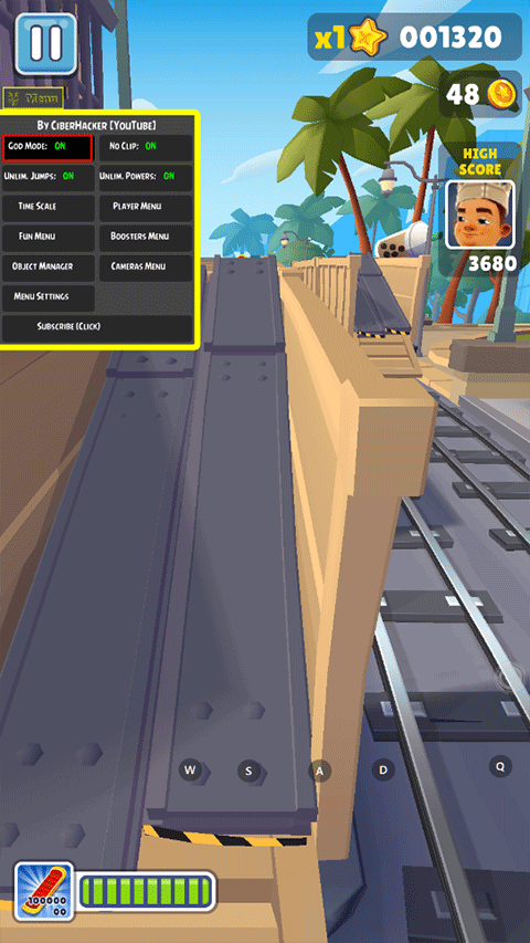 地铁跑酷金币穿透菜单版