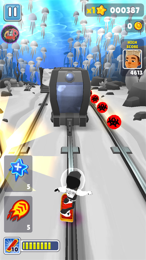 地铁跑酷黑白水下城版本