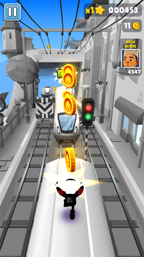 地铁跑酷黑白摩纳哥版本