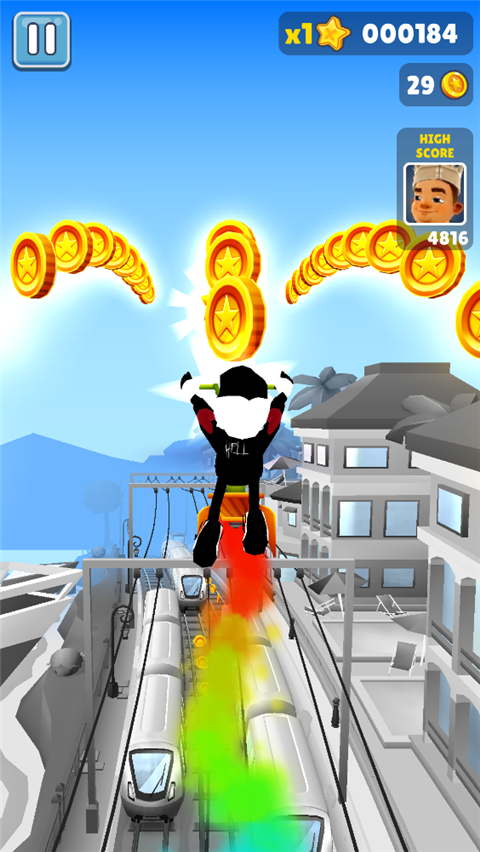 地铁跑酷黑白摩纳哥版本