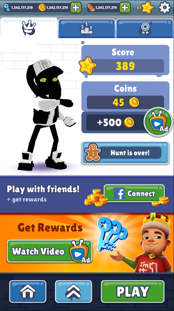 地铁跑酷黑白北极版本