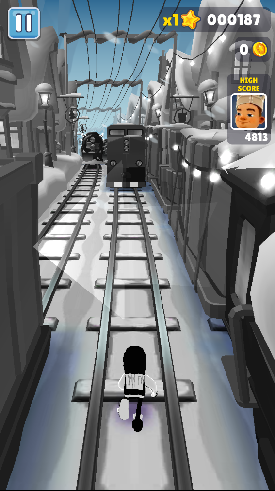 地铁跑酷黑白北极版本