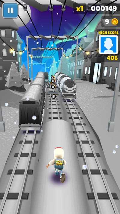 地铁跑酷黑白哈尔滨版