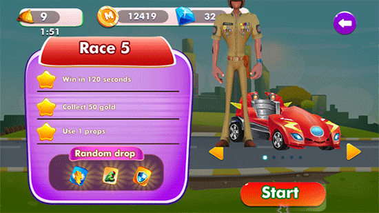 地铁急速卡丁车比赛