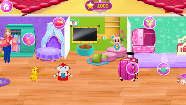 怀孕公主照顾婴儿游戏