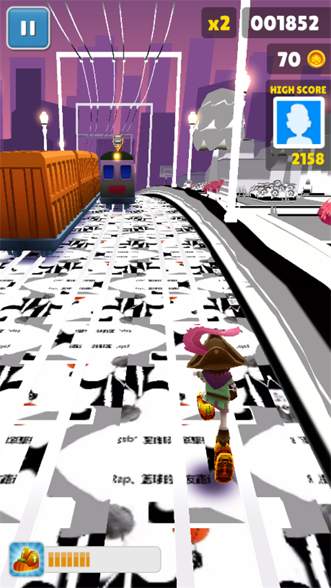 地铁跑酷鸡你太美金币版本