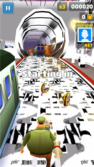 地铁跑酷鸡你太美金币版本